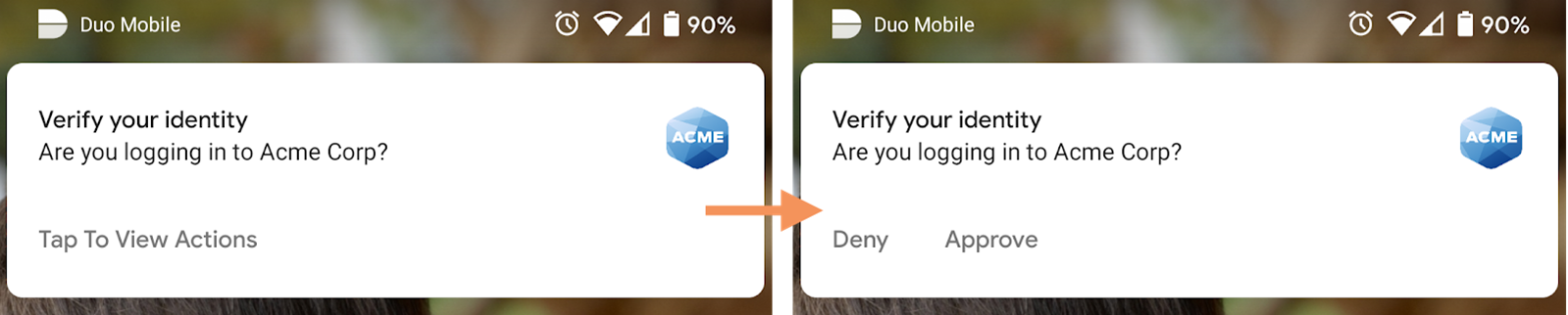 Verify identity