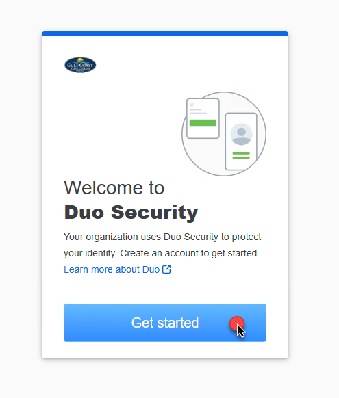 Welcome to Duo Security Screen