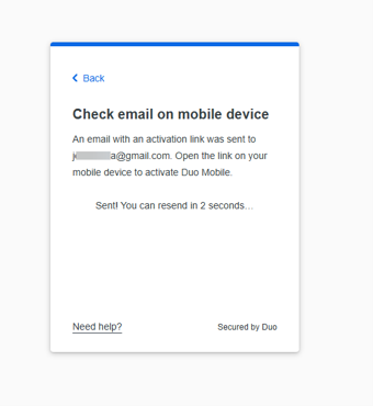 Image of check email on mobile device