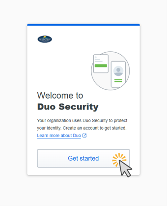 Image of Welcome to Duo Security Get Started screen