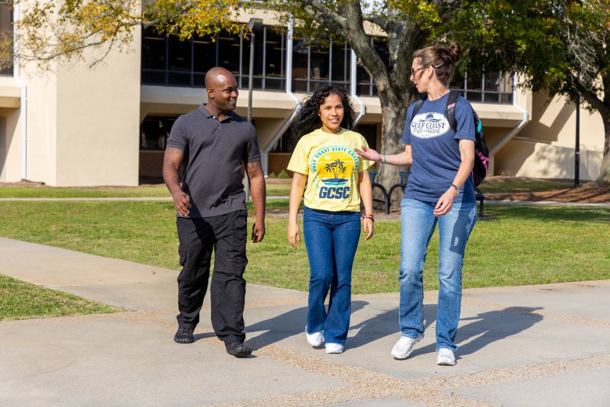 Students Walking on Campus